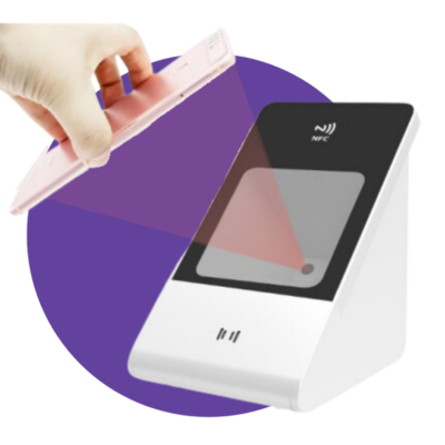 Lecteur optique kiné.png test 1 Scannez l'application carte Vitale et le Datamatrix des mutuelles