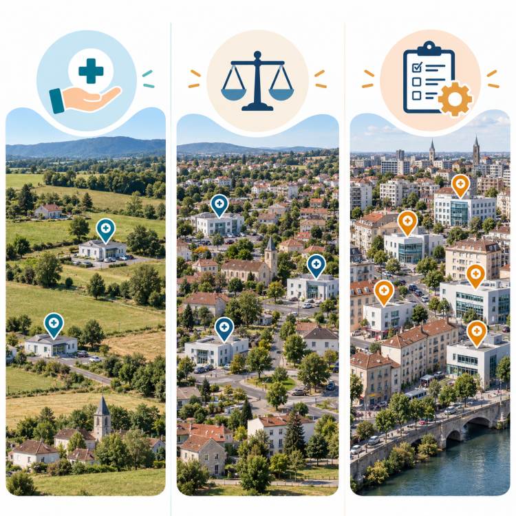 Zones sous dotées et sur dotées