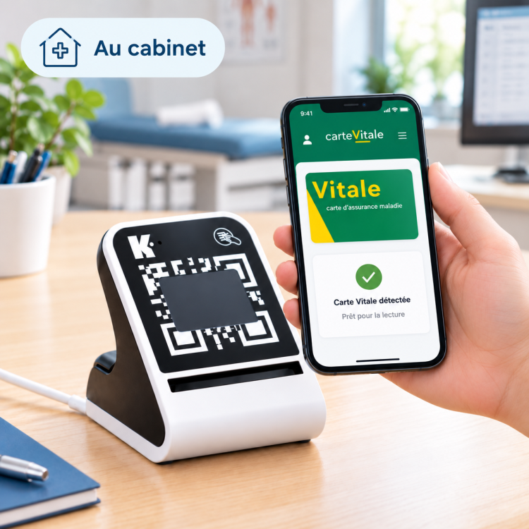 Vérification carte Vitale au cabinet